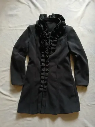 Cappotto invernale donna lana nero S