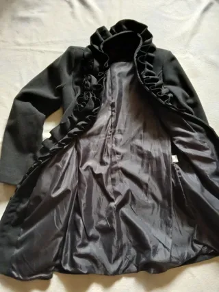 Cappotto invernale donna lana nero S