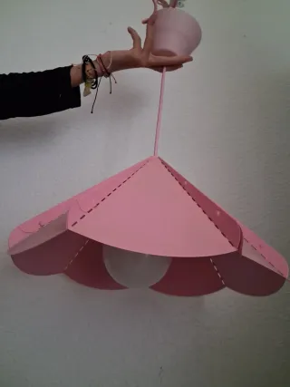 Juego 3 lámparas flor: 2 pared, 1 techo