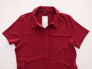 Vestido burdeos cuello polo talla S