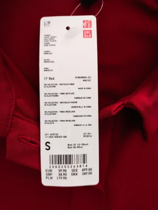 Vestido burdeos cuello polo talla S