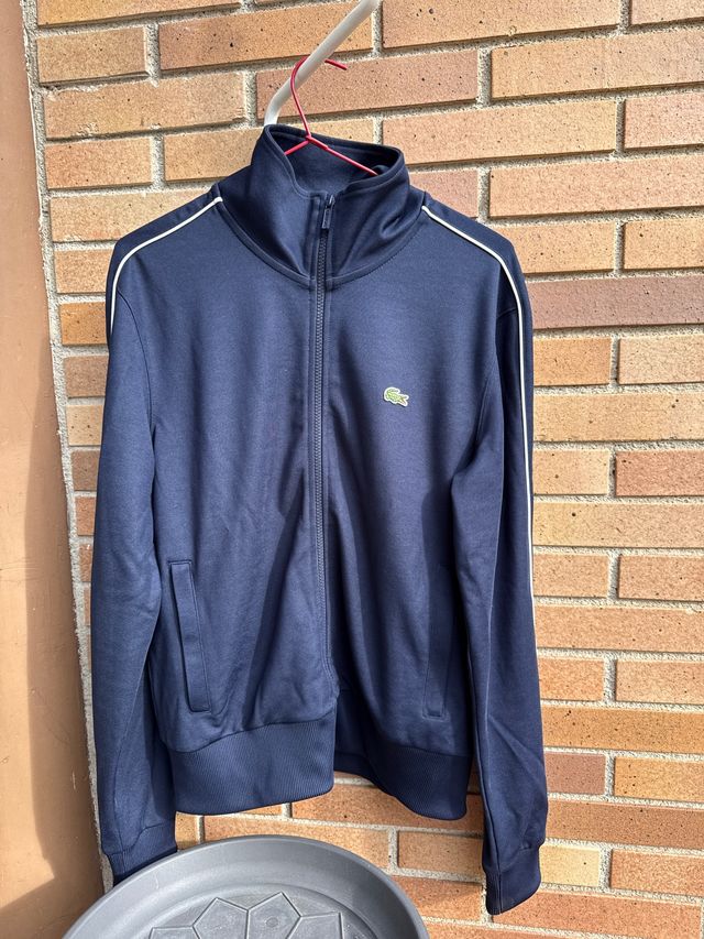 Sudadera Lacoste Azul con Cremallera