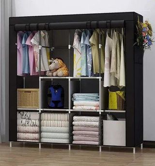 Armario Ropero Triple Grande Negro