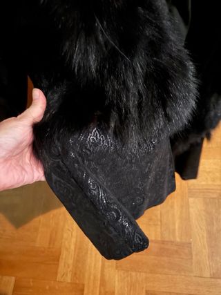 Abrigo Piel Zorro Negro