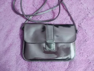 Minibolso elegante plateado