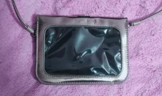 Minibolso elegante plateado