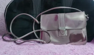 Minibolso elegante plateado