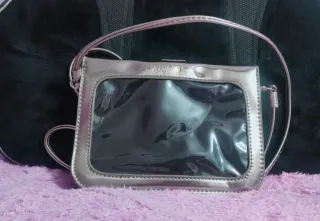 Minibolso elegante plateado