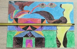 Pintura abstracta antigua