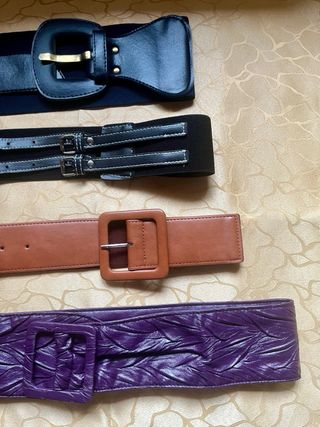 Lotto cinture ecopelle ed elastico