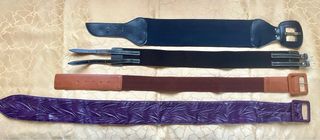 Lotto cinture ecopelle ed elastico