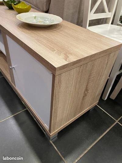 BARATO Mueble TV madera y blanco ENVÍO GRATIS