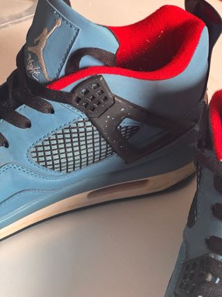Zapatillas Jordan Air 4 Azul y Rojo
