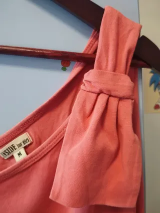 Camiseta rosa INSIDE tirantes nudo talla M