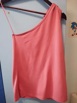 Camiseta rosa INSIDE tirantes nudo talla M