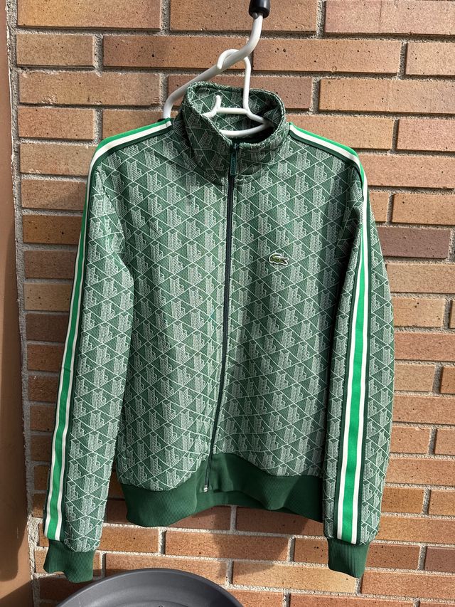 Sudadera Lacoste Verde Cremallera