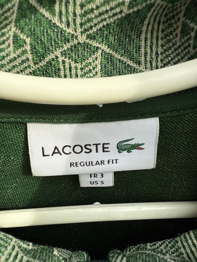 Sudadera Lacoste Verde Cremallera