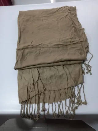 Pareo bufanda beige/marrón