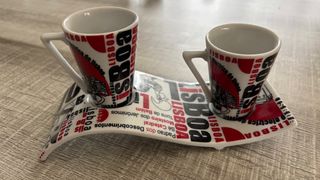 Tazas recuerdo Lisboa con bandeja