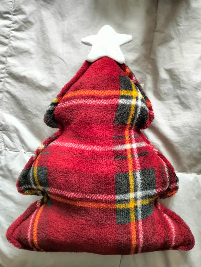 2 Cojines en forma de Árbol Navidad