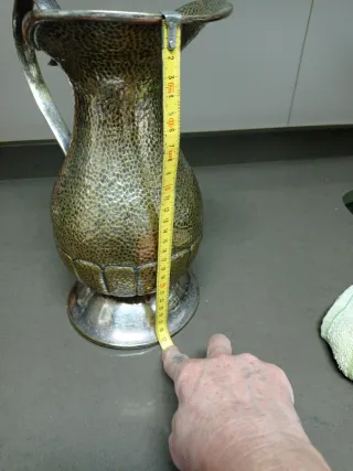 Jarra baño plata años 70