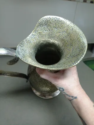 Jarra baño plata años 70