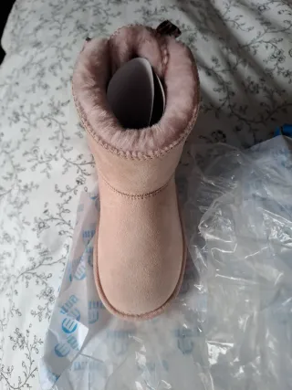 Botas Mustang rosa con lazo. Número 30