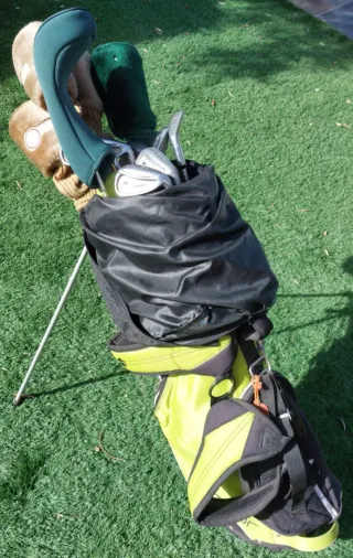 Juego palos de golf, para mujer diestra, con bolsa