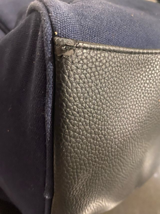 Bolso Polo Ralph Lauren azul y blanco, deportivo