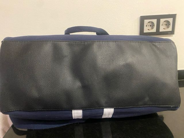 Bolso Polo Ralph Lauren azul y blanco, deportivo