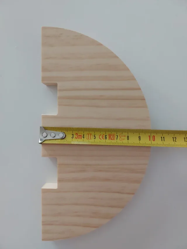 2 piezas de estantes de pared de madera