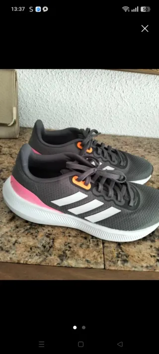 Zapatillas Adidas Mujer Gris y Rosa