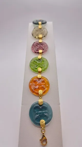 Pulsera Tous Oro 18k Multicolor