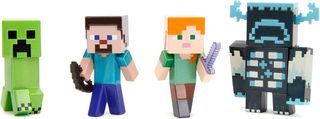 SET DE 4 FIGURAS DE MINECRAFT DE METAL - JADA