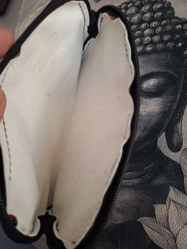 Neceser gato con flores multicolor