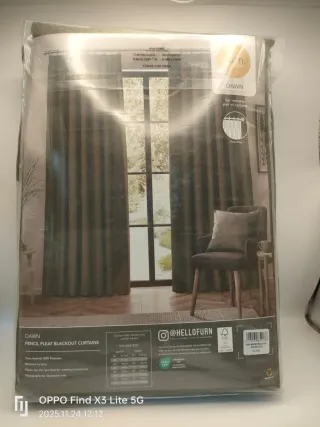 Cortine Dawn oscuranti verde oliva 100% poliestere