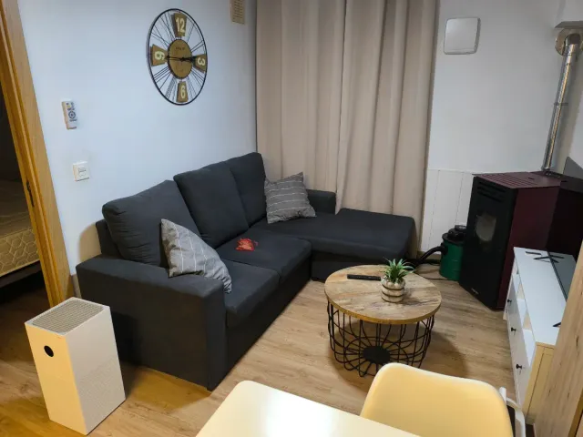 Sofá Chaiselongue reversible Gris Oscuro