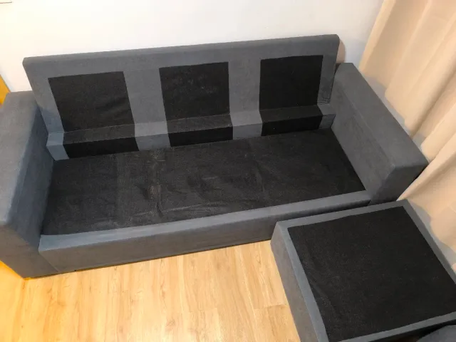 Sofá Chaiselongue reversible Gris Oscuro