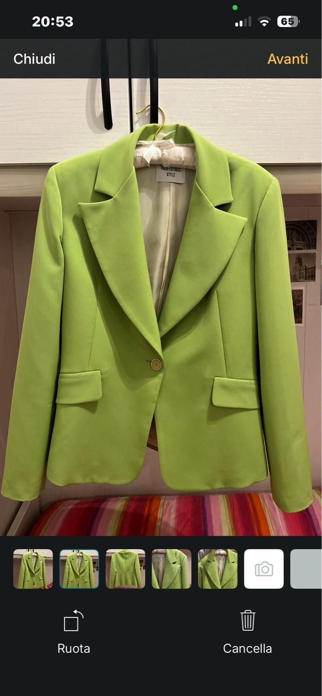 Blazer oversize verde lime Face to Face
