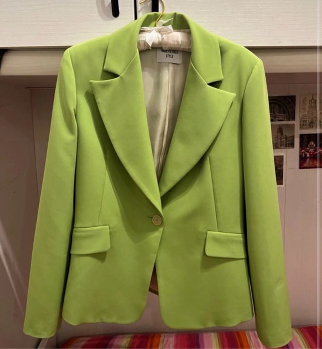 Blazer oversize verde lime Face to Face