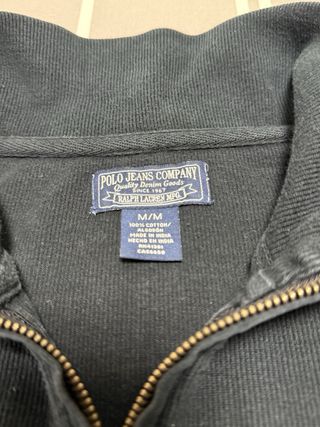 Jersey Polo Ralph Lauren Media Cremallera Azul Tal