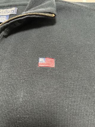 Jersey Polo Ralph Lauren Media Cremallera Azul Tal