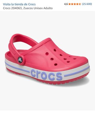 Crocs Zuecos Unisex Rosa Talla 43.5