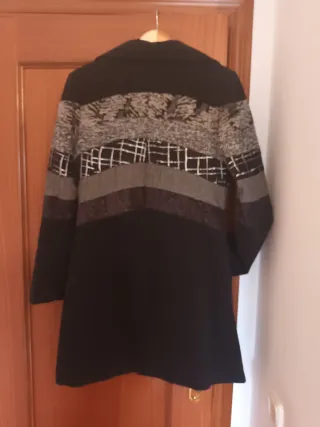 Abrigo paño vintage patchwork