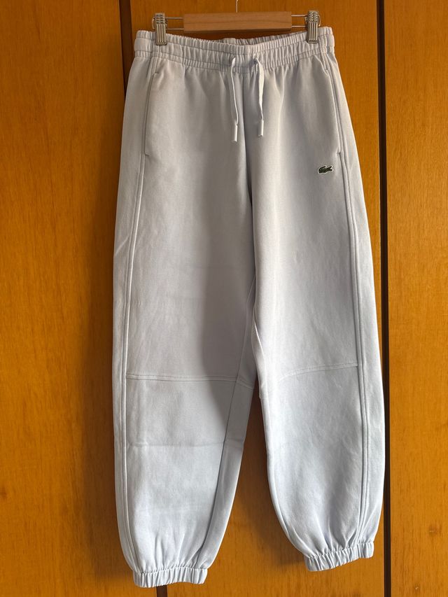 Pantalón sport WOMAN Lacoste piqué azul claro