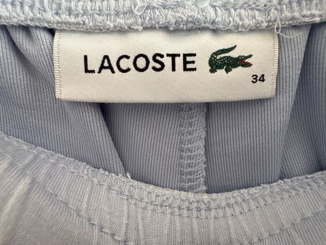 Pantalón sport WOMAN Lacoste piqué azul claro
