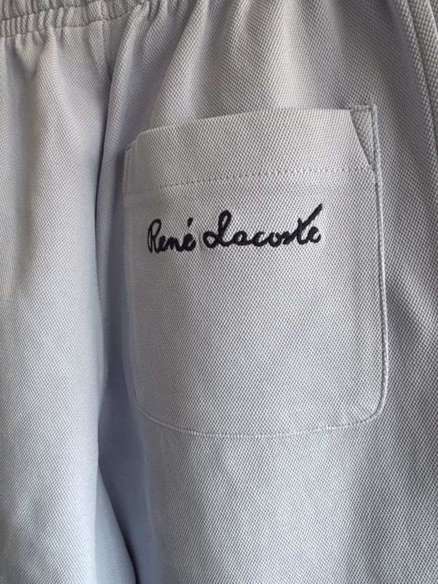 Pantalón sport WOMAN Lacoste piqué azul claro