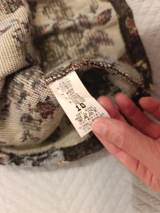 Falda estampada flores niña talla 10