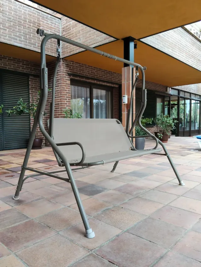 Balancín de jardín/terraza metálico