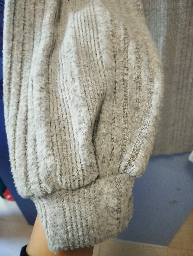 Vestido de lana gris